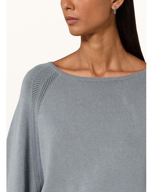 Comma, Gray Pullover mit 3/4-Arm