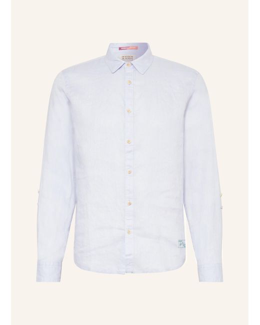 Scotch & Soda Leinenhemd Comfort Fit in White für Herren