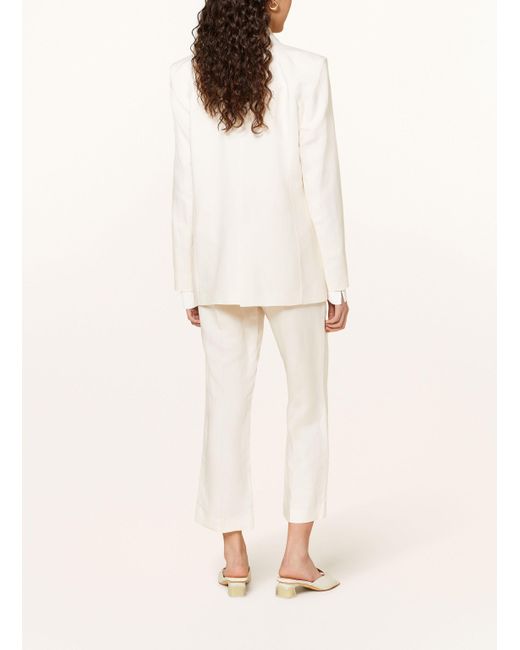Patrizia Pepe Natural Blazer mit Leinen