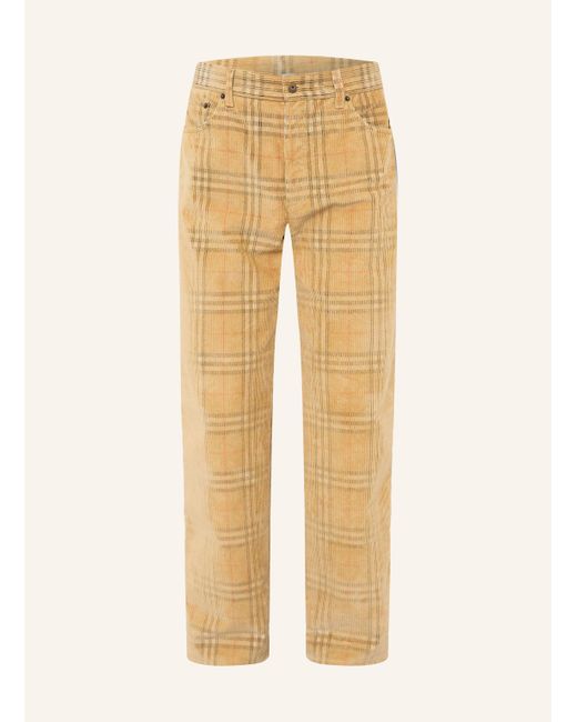 Burberry Cordhose Regular Fit in Natural für Herren