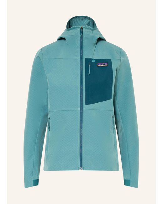 Patagonia Blue Funktionsjacke R1® CROSSSTRATA