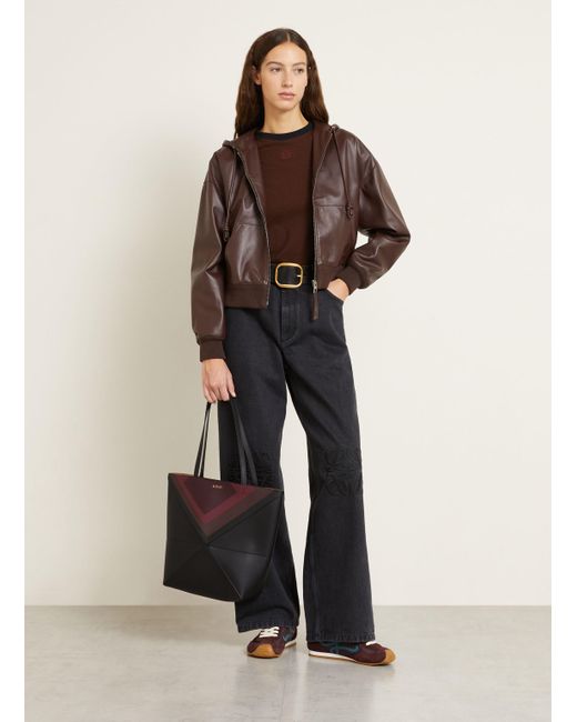 Loewe Black Shopper PUZZLE FOLD MEDIUM