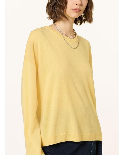 Ba&sh Yellow Cashmere-Pullover CHAYA