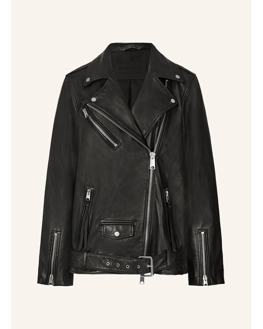 AllSaints Black Lederjacke BILLIE BIKER