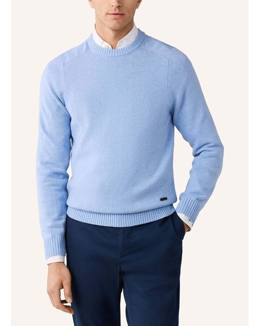 Hackett Pullover SADDLE CREW in Blue für Herren