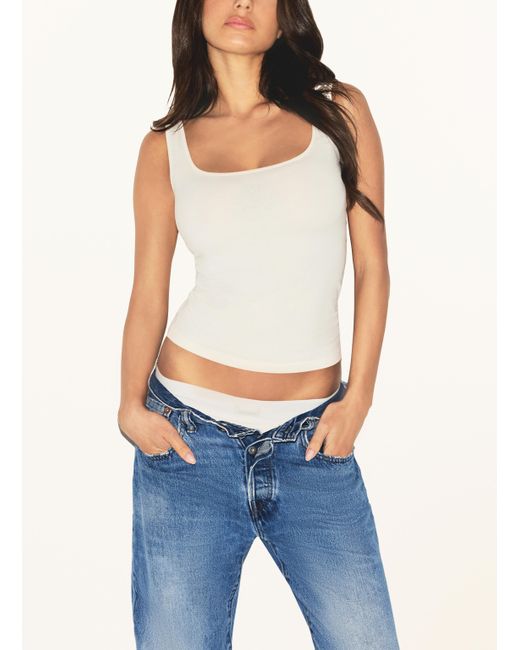 Skims Natural Lounge-Top COTTON JERSEY