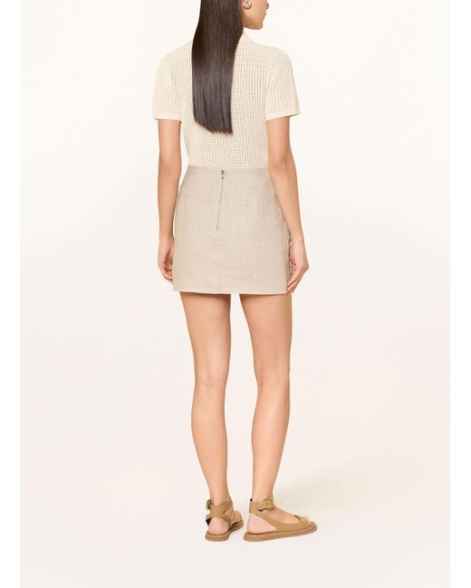 Reiss Natural Leinenrock NIKITA
