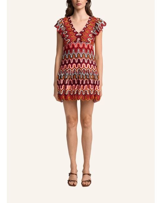 CLAIRE LUISE Red Minikleid Grafisch