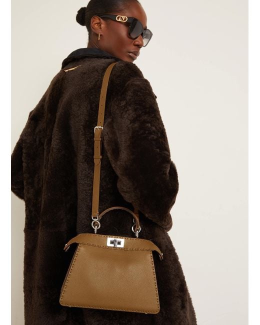 Fendi Natural Handtasche PEEKABOO ISEEU SMALL