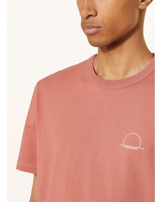 NOWADAYS T-Shirt in Pink für Herren