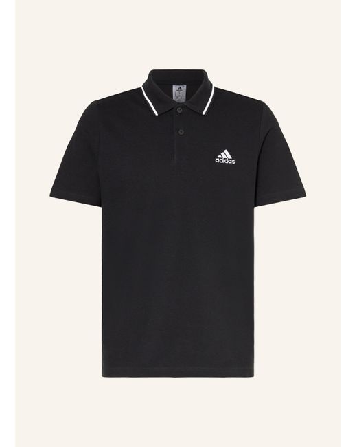 Adidas Piqué-Poloshirt in Black für Herren