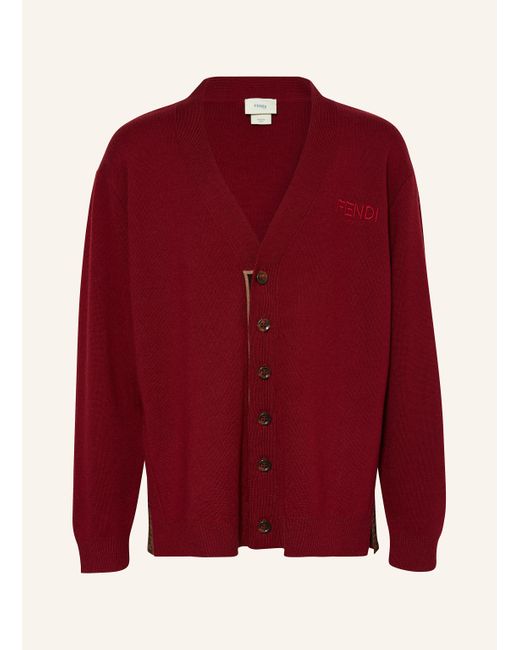Fendi Red Strickjacke