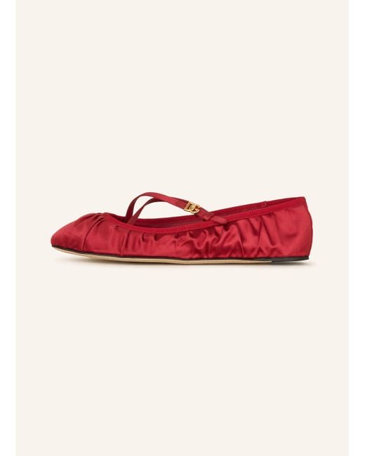 Dolce & Gabbana Red Ballerinas