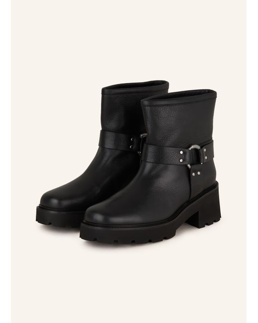 Ba&sh Black Biker Boots CONDA