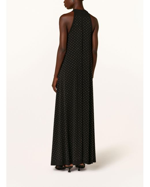 Essentiel Antwerp Black Kleid HISHA mit Schmucksteinen
