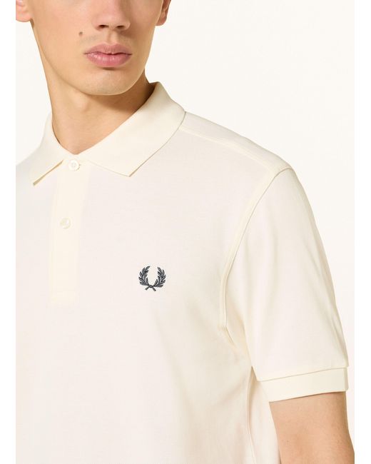 Fred Perry Piqué-Poloshirt Regular Fit in Natural für Herren