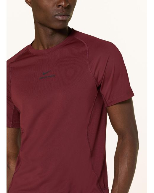 Nike T-Shirt PRO in Red für Herren