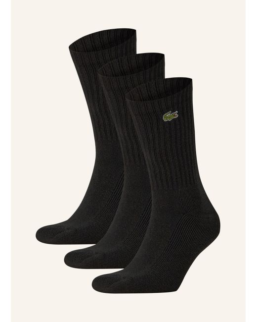 Lacoste Black 3er-Pack Socken