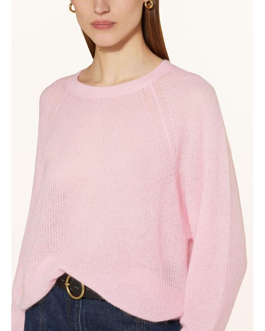 Reiss Pink Oversized-Pullover MAE mit Mohair