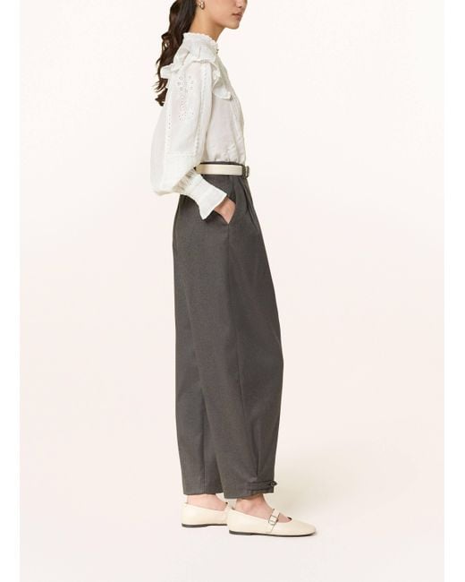 RAFFAELLO ROSSI Gray Flanellhose TAVIA