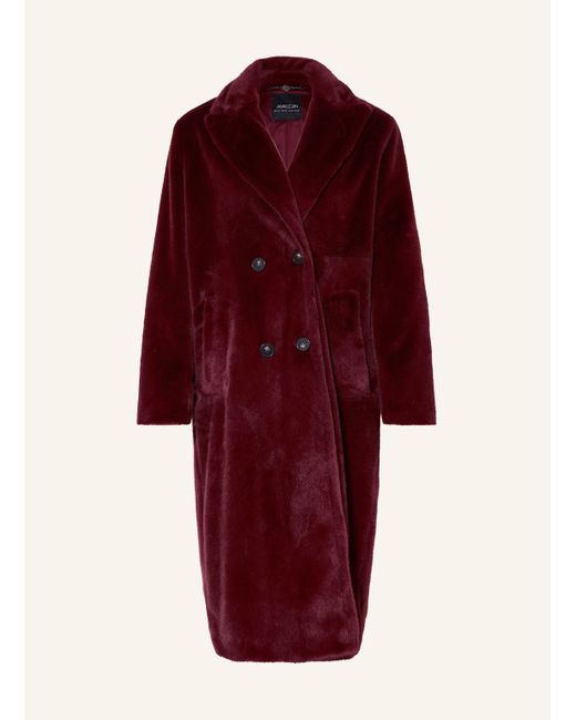Marc Cain Red Kunstfell-Mantel
