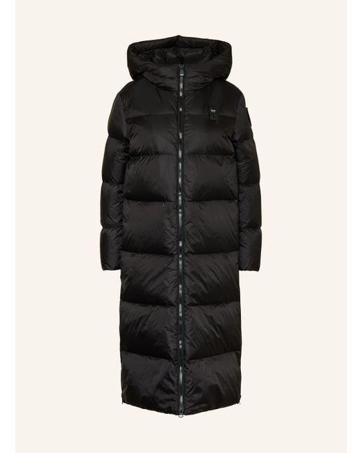 Blauer Black Daunenmantel CELIA
