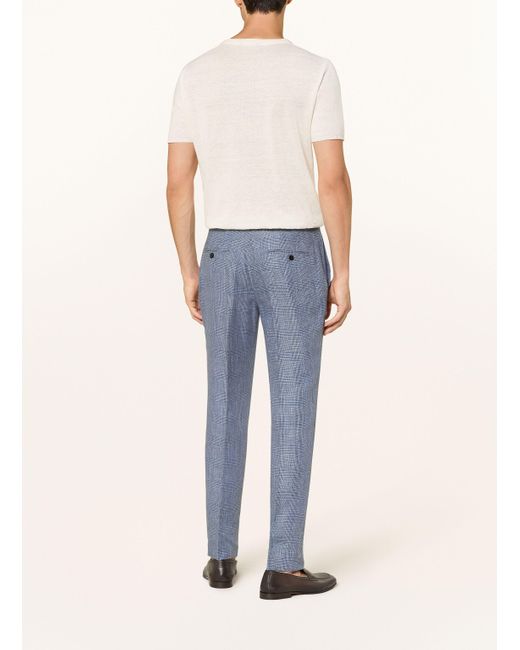 Reiss Anzughose REEF Slim Fit aus Leinen in Blue für Herren