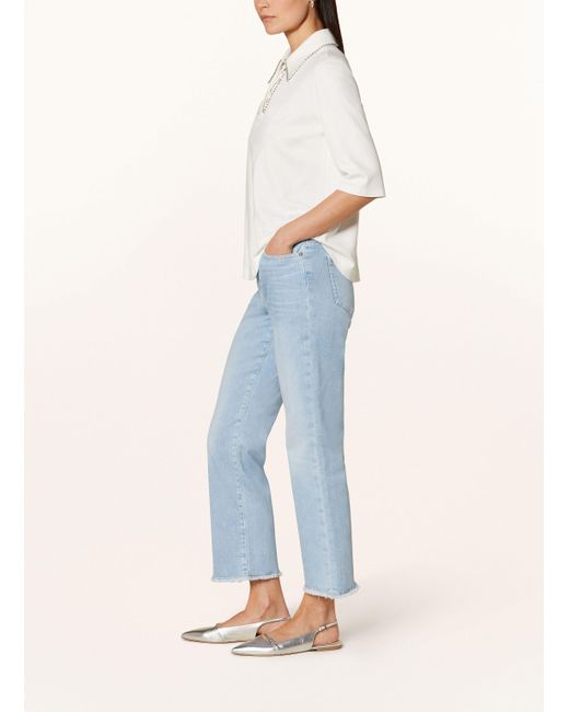 Marc Cain Blue 7/8-Jeans FORLI mit Schmucksteinen