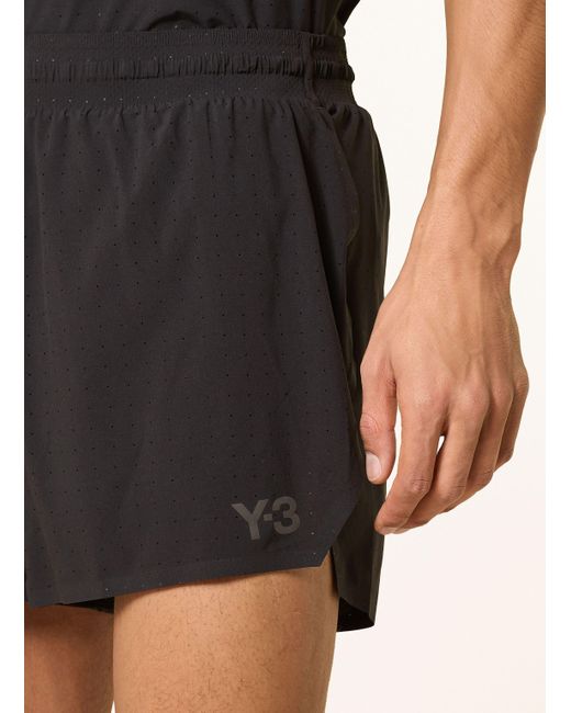 Y-3 2-in-1-Laufshorts RUNNING in Black für Herren