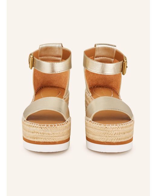 See By Chloé Natural Plateau-Wedges GLYN