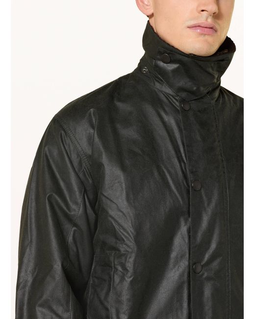 Barbour Fieldjacket BORDER WAX in Black für Herren