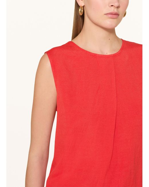 Fynch-Hatton Red Kleid mit Leinen