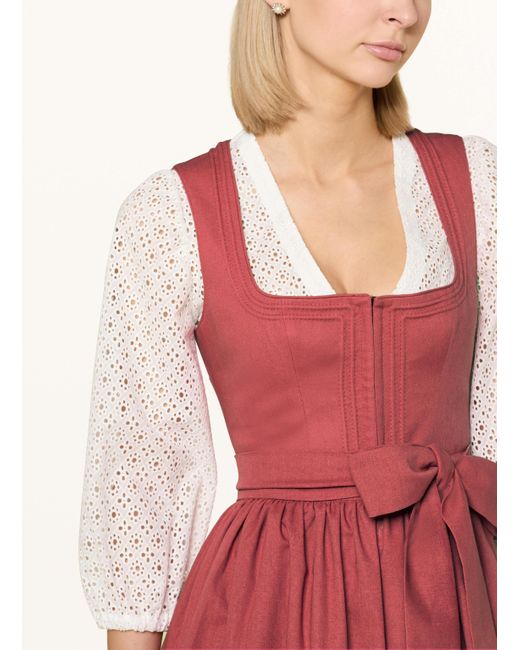 LIMBERRY Pink Dirndl AURELIE mit Leinen