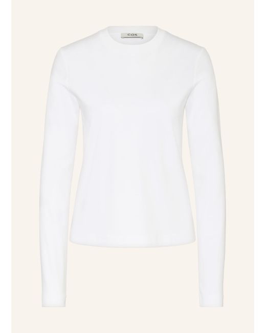 COS White Cropped-Shirt