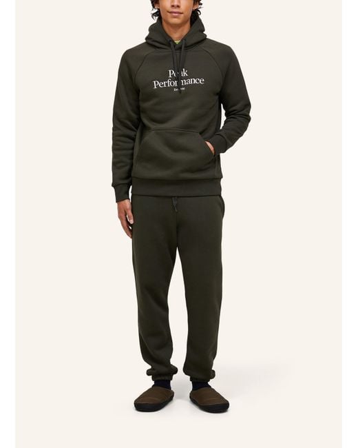 Peak Performance Kapuzensweatshirt in Green für Herren