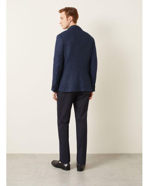Zegna Sakko Extra Slim Fit mit Leinen in Blue für Herren