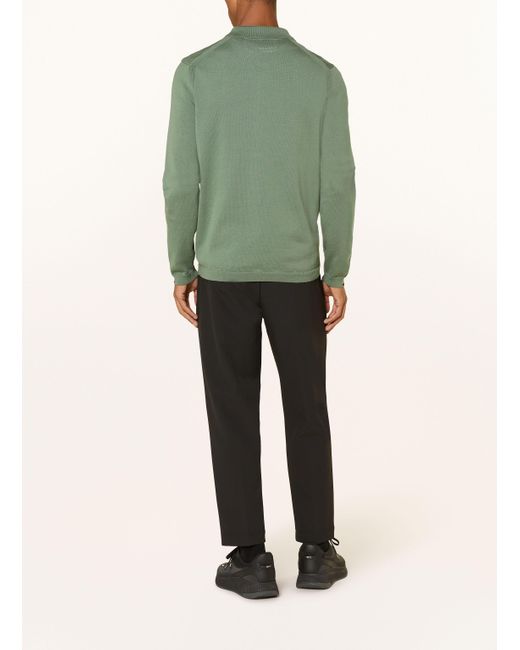 BOSS Herren Strick-Poloshirt EVER X in grün