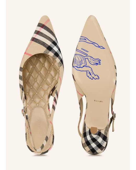 Burberry Natural Slingpumps