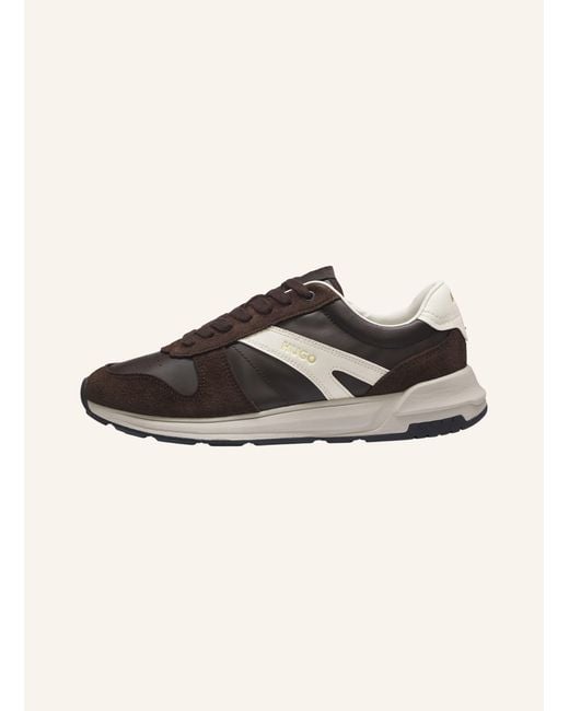 HUGO Sneaker GO3_PUSD in Brown für Herren