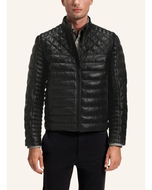 Boss Lederjacke JONN_IN in Black für Herren
