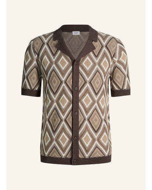 Joop! Strickshirt Regular Fit in Brown für Herren