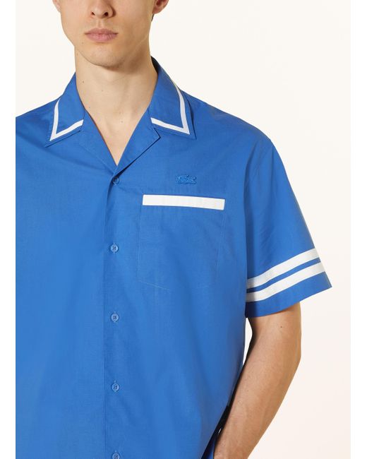 Lacoste Resorthemd Relaxed Fit in Blue für Herren