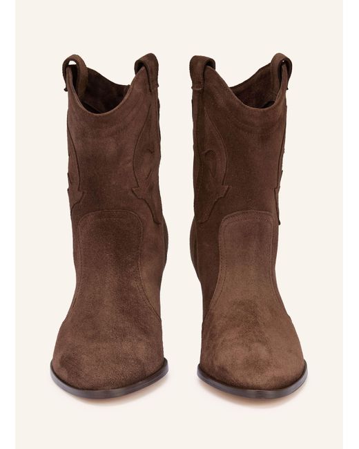 Ba&sh Brown Cowboy Boots NEW CASEY