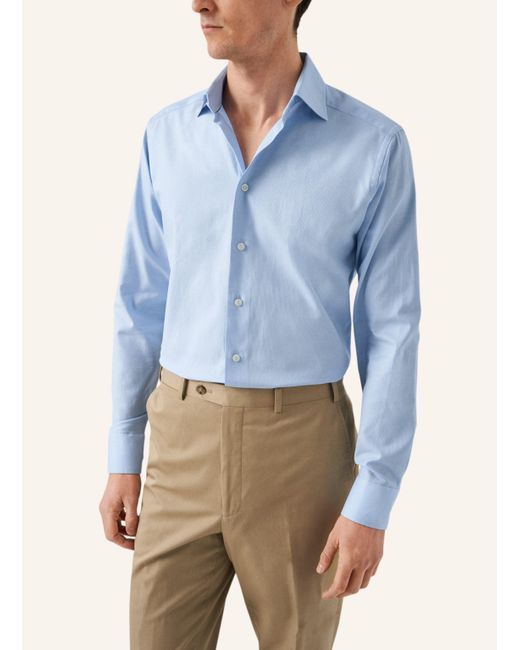 Eton of Sweden Contemporary fit Signature Twill-Hemd in Blue für Herren