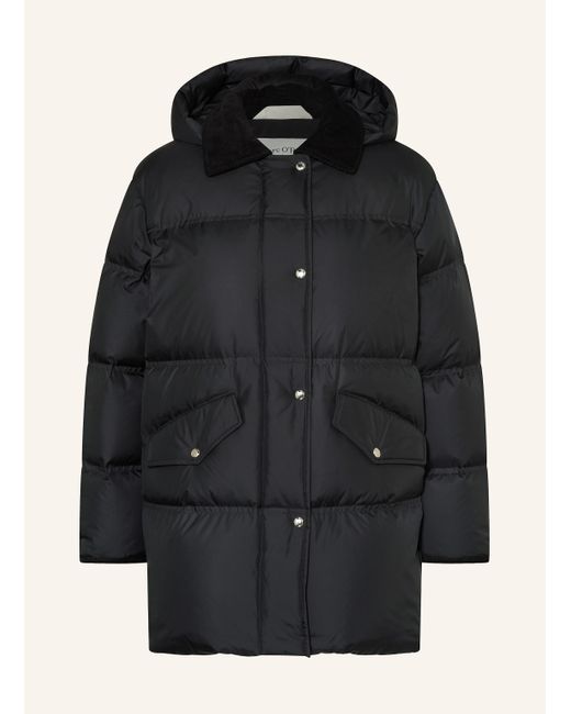 Marc O' Polo Black Daunenmantel mit abnehmbarer Kapuze