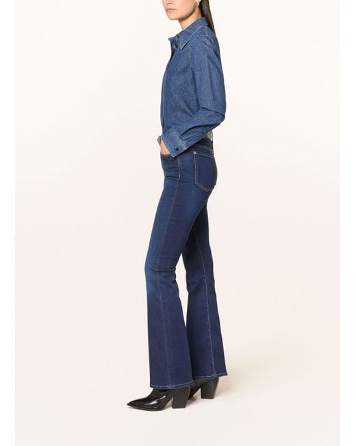 7 For All Mankind Blue Flared Jeans HW ALI