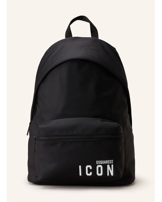 DSquared² Rucksack BE ICON in Black für Herren