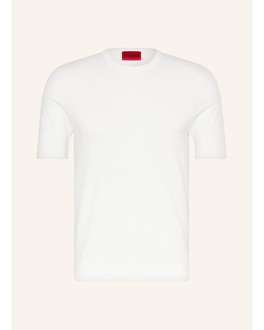 HUGO Strickshirt SAN CARL in Natural für Herren