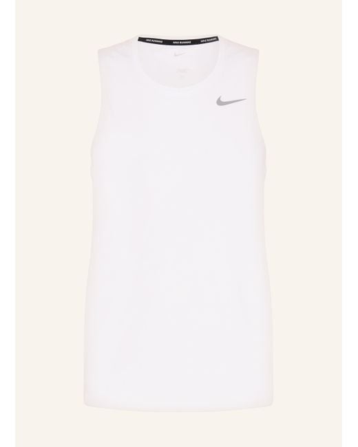 Nike Lauftop MILER in White für Herren