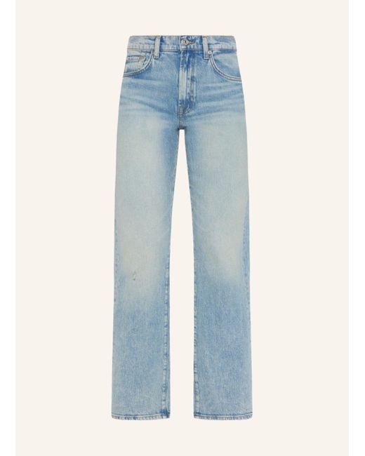 7 For All Mankind Blue Jeans TESS TROUSER Straight fit